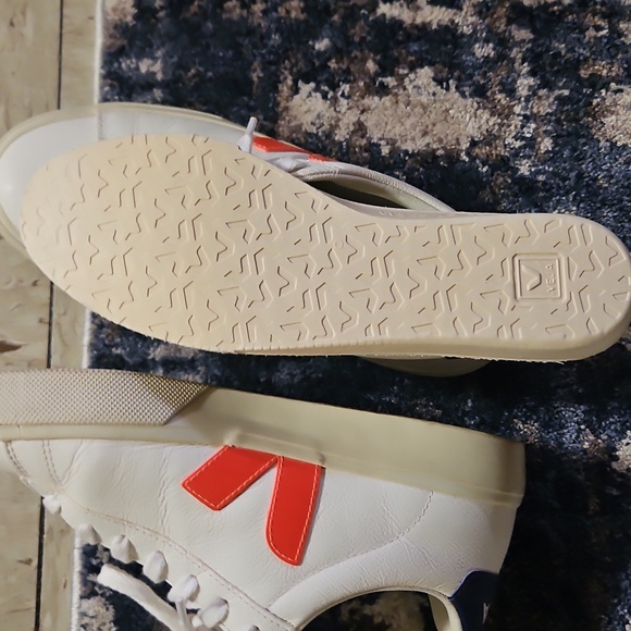 Veja White and Orange Sneakers - Picture 7 of 9